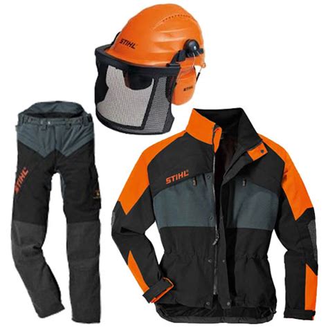 stihl chainsaw protective clothing|stihl chainsaw safety gear kit.